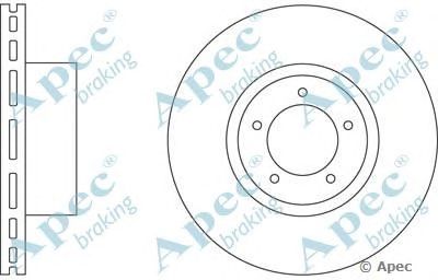 APEC BRAKING dsk595 -  Тормозной диск